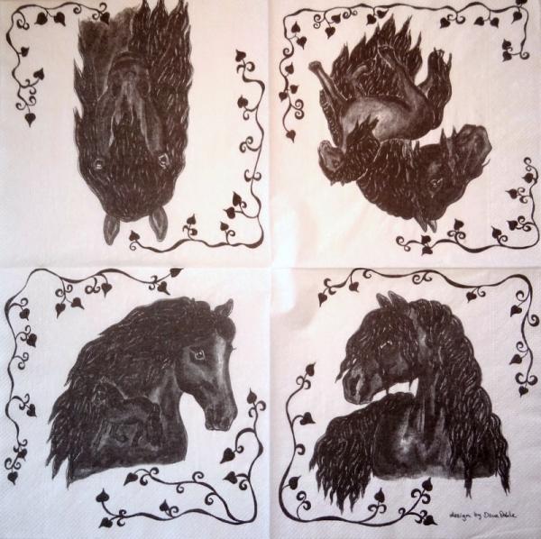 051 Horses - 3-ply - Ambiente